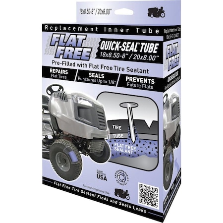 Flat Free Sealant Filled 8 In. Lawn Mower Tire Inner Tube 45015